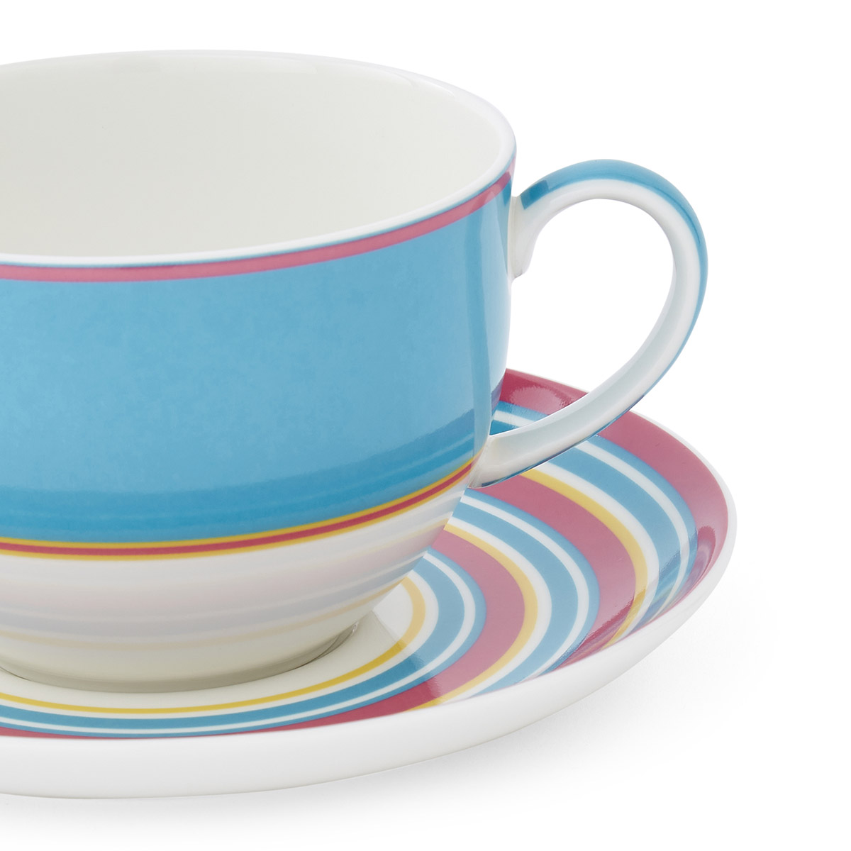 Kit Kemp Calypso Teacup & Saucer - Turquoise image number null
